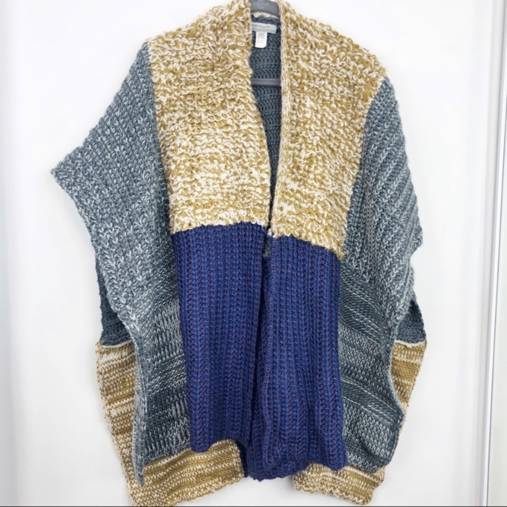 World market knit shrug poncho cardigan sweater - Picture 2 of 8